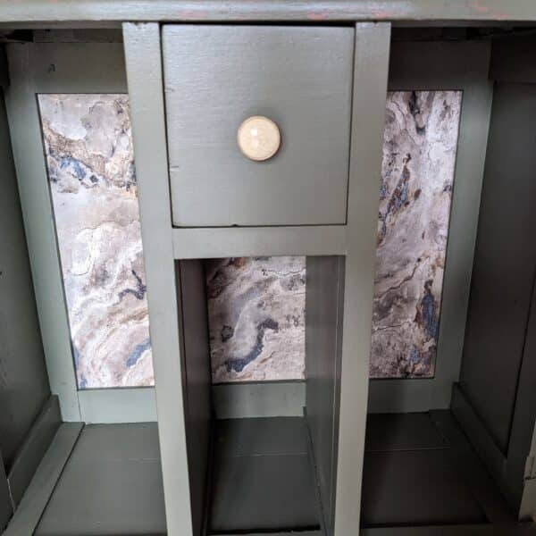 Bahut bas Art déco, vert kaki – Image 2
