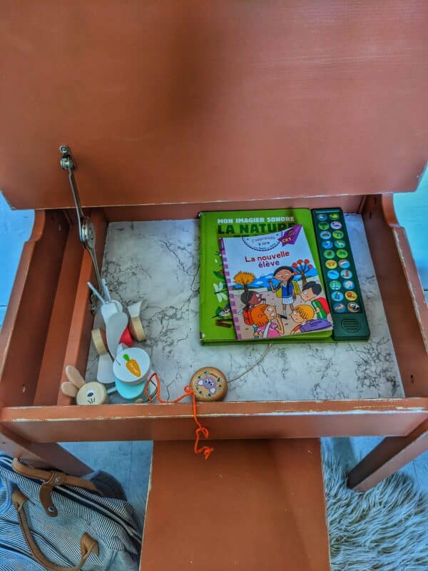 Bureau et chaise écolier Terracotta – Image 8