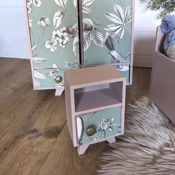 Chambre de poupées vintage rose poudré – Image 8