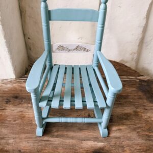 Rocking-chair pour enfants vert saulaie