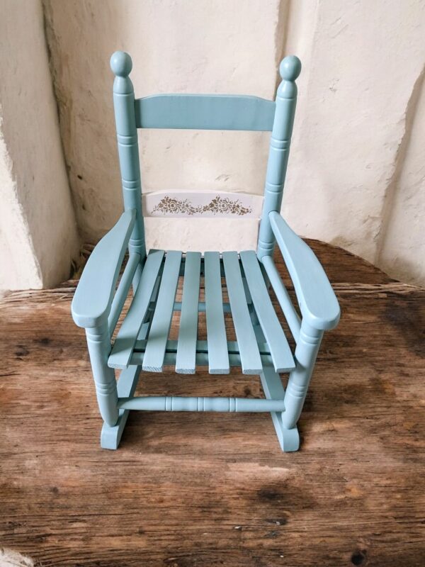 Rocking-chair pour enfants vert saulaie