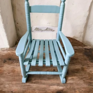 Rocking-chair enfant vert saulaie, vue d'ensemble