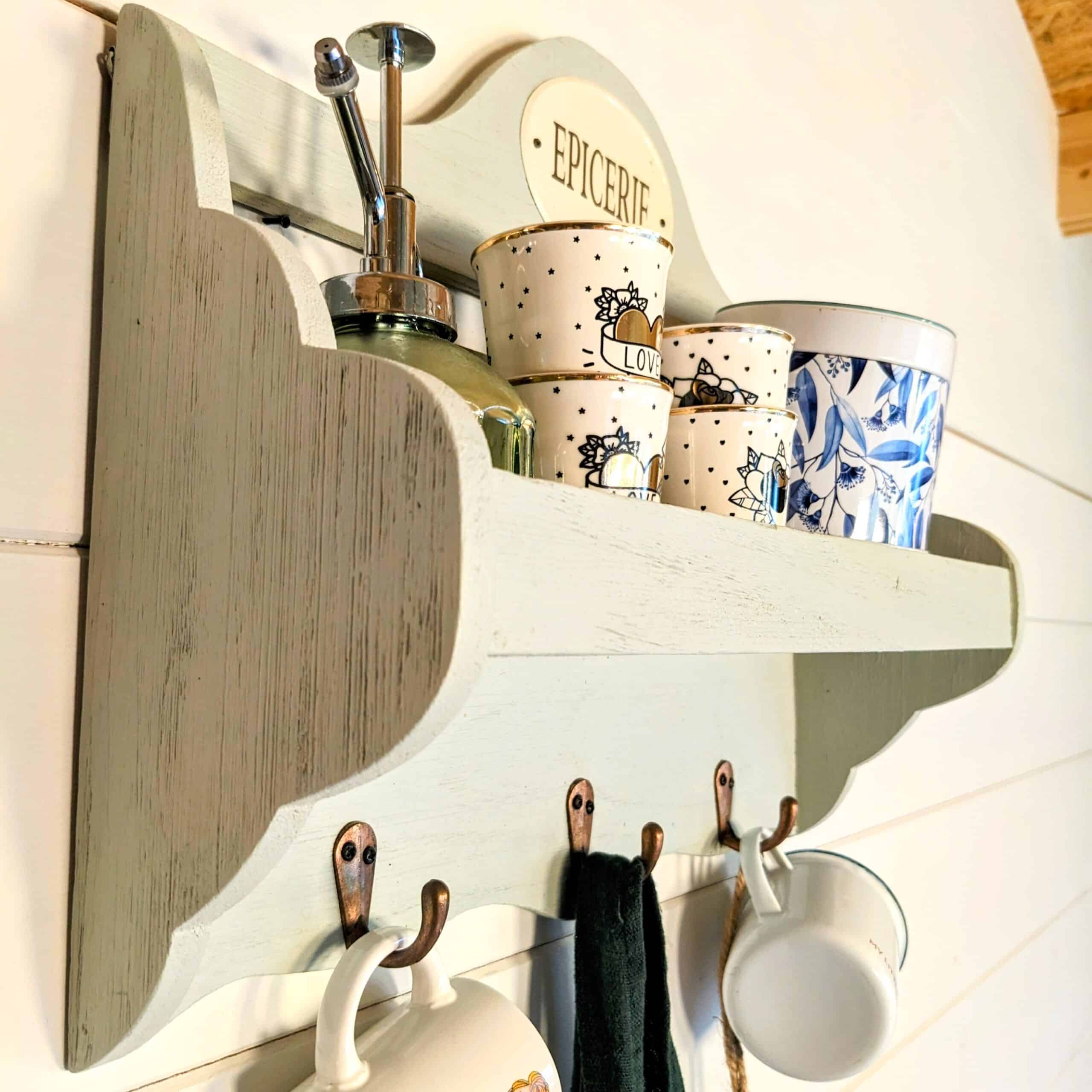 Etagère de cuisine vert doux – Image 8