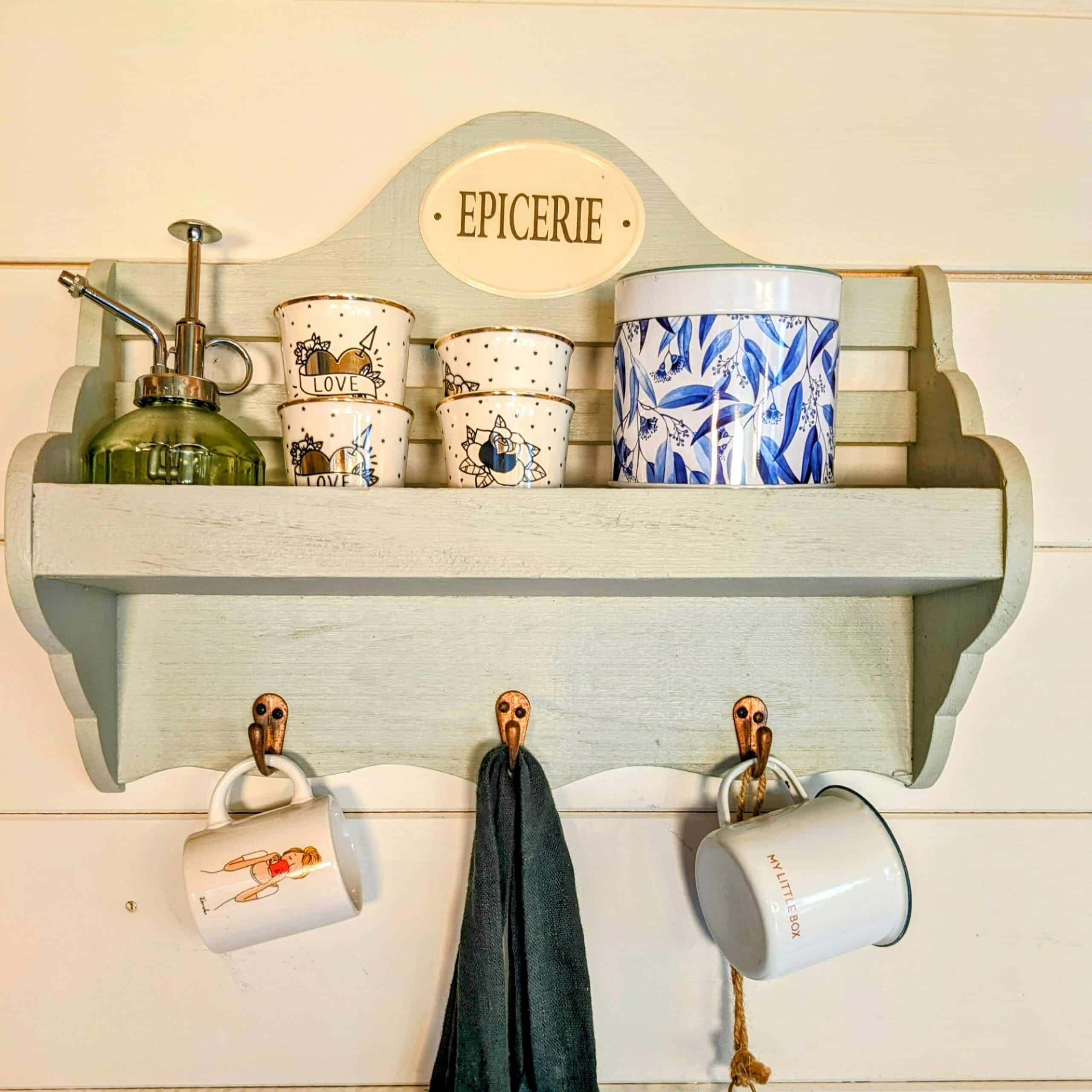 Etagère de cuisine vert doux – Image 11