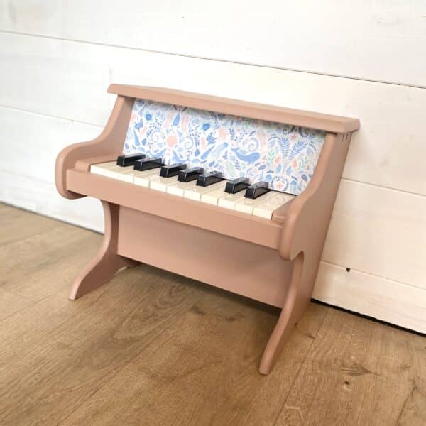 Petit piano rose poudré et tissu licornes – Image 4