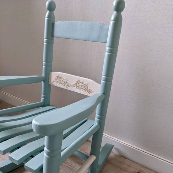 Rocking-chair pour enfants vert saulaie – Image 3