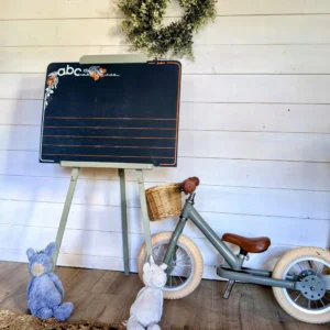 Tableau d'écolier vintage, détail du cadre