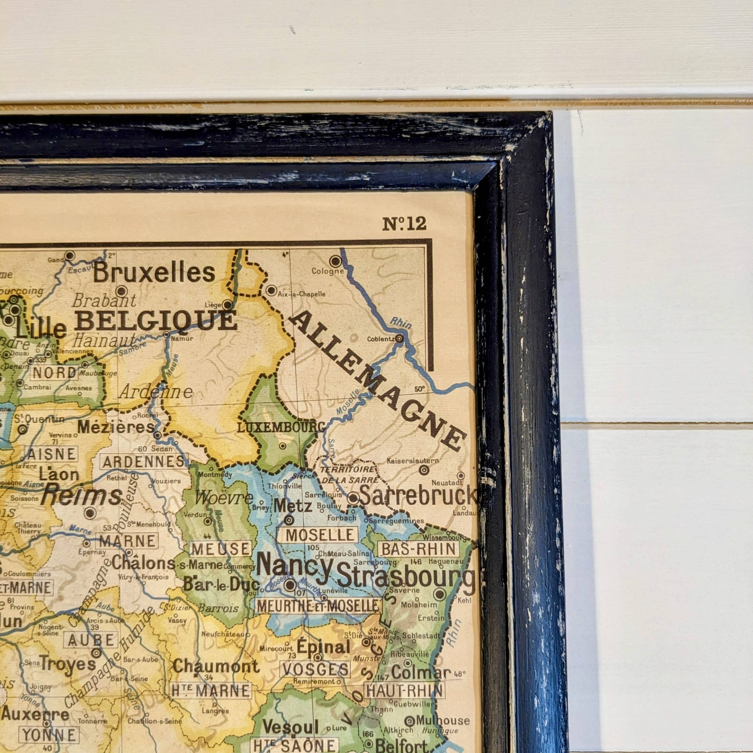 Carte de France vintage encadrée – Image 2