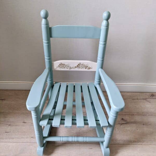 Rocking-chair pour enfants vert saulaie – Image 2