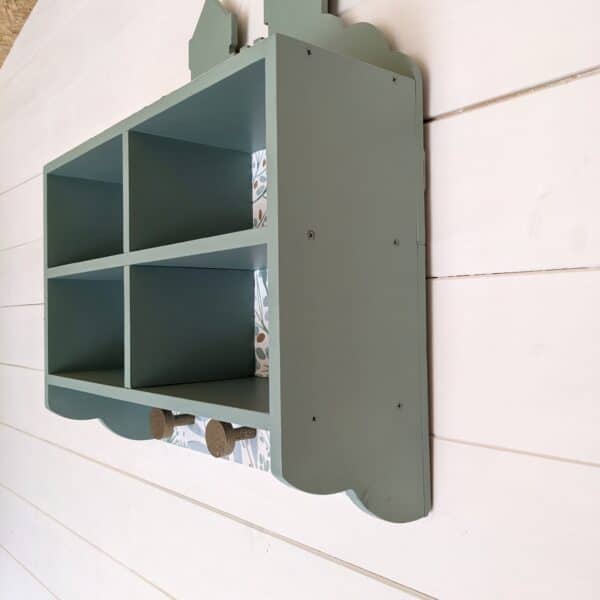 Étagère murale vert saulaie chateau en bois – Image 4