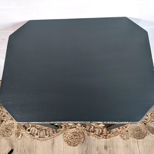 Table haute d’appoint Art déco vert bouteille – Image 6