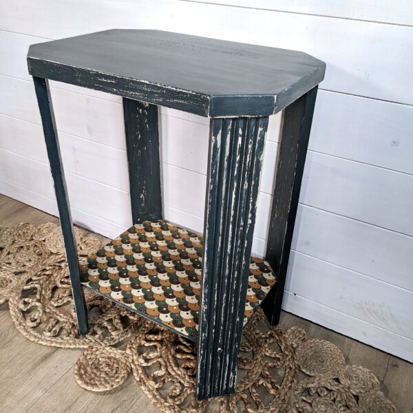 Table haute d’appoint Art déco vert bouteille – Image 4