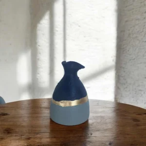 Pichet bleu marine et gris
