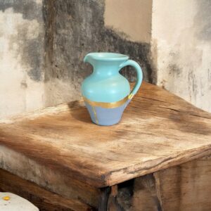 Petit pichet vert et gris