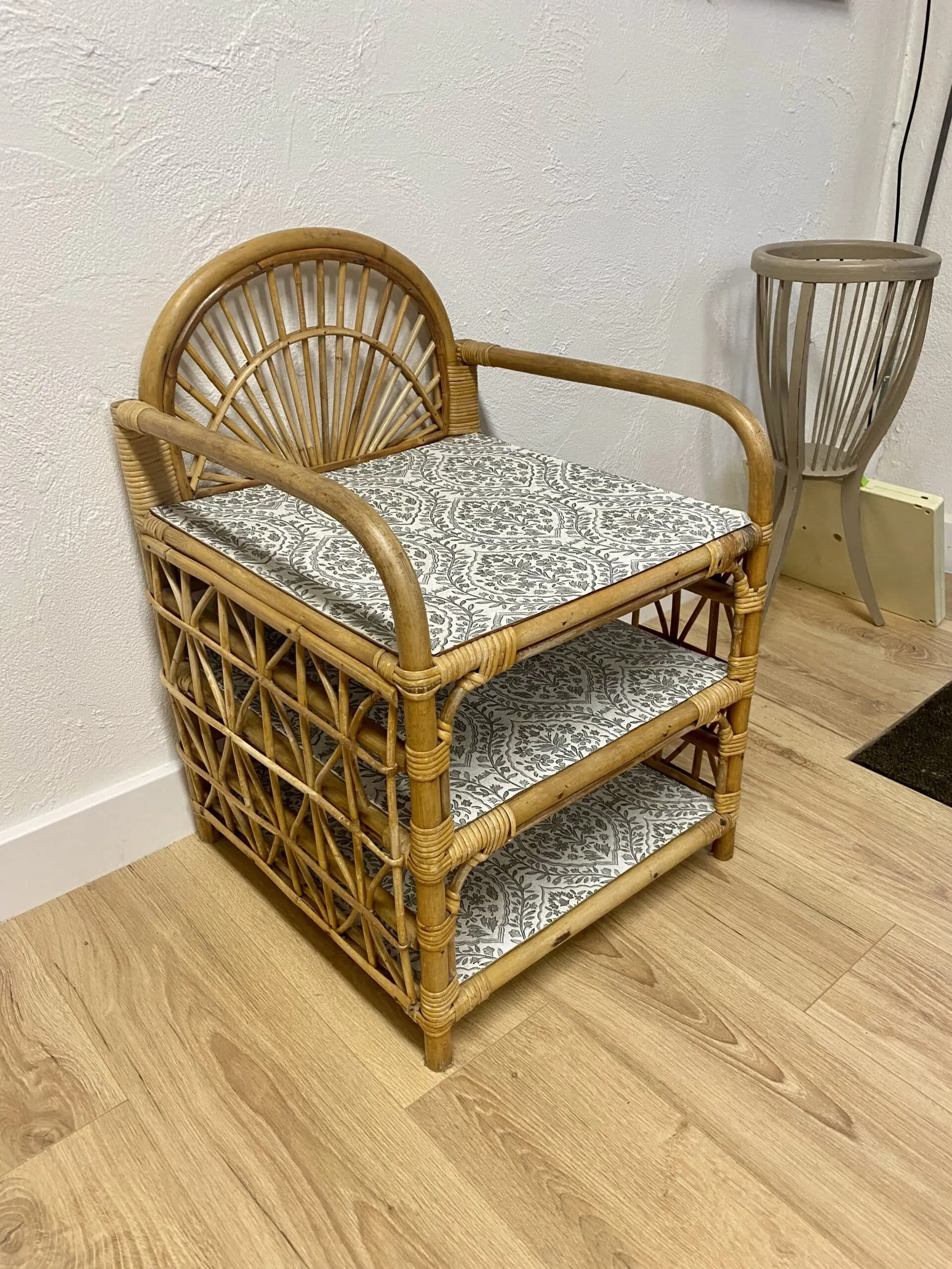 Étagère en rotin, création artisanale Toulouse
