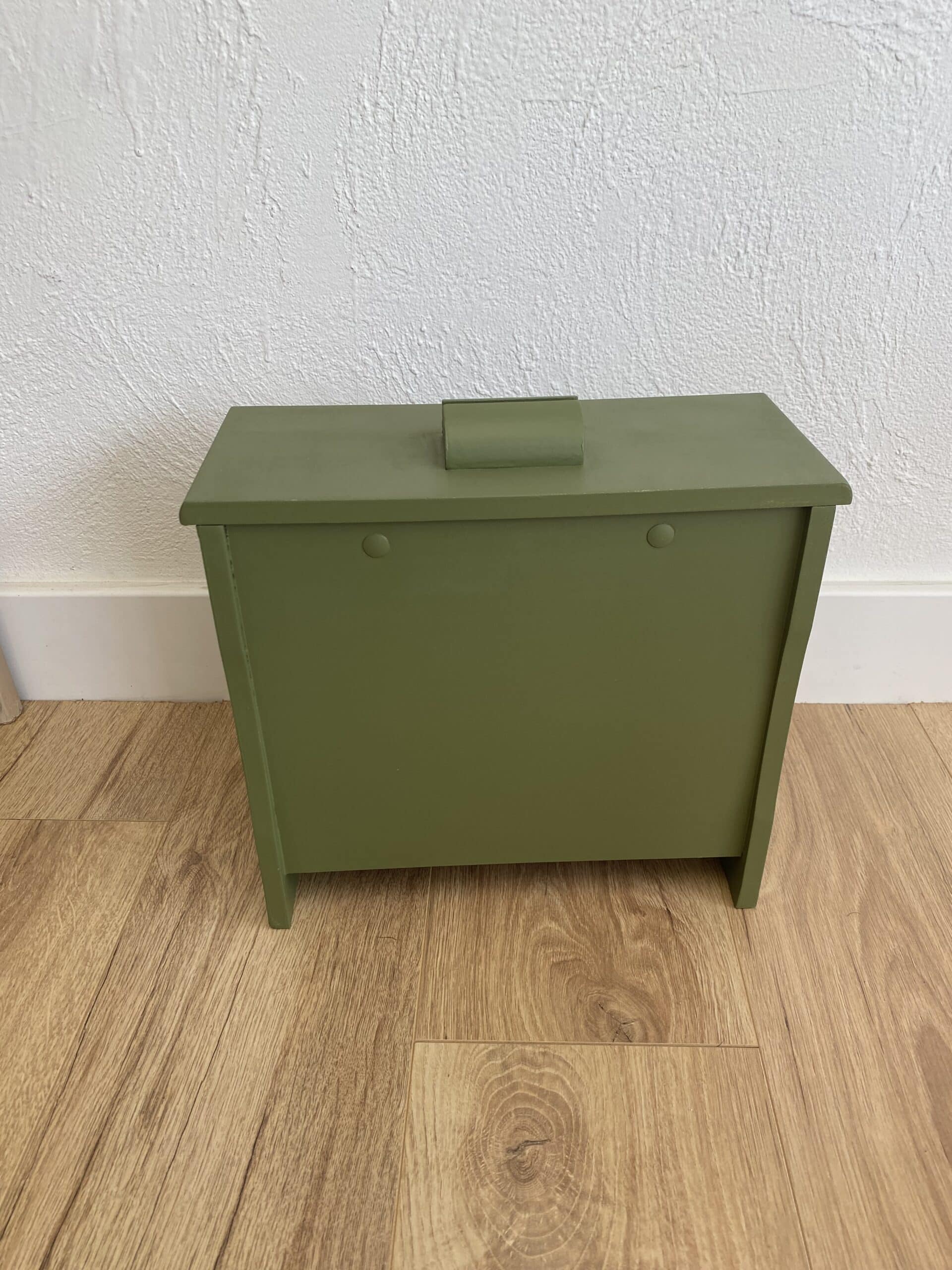 Piano en bois pour enfant vert et tissu cygne – Image 5