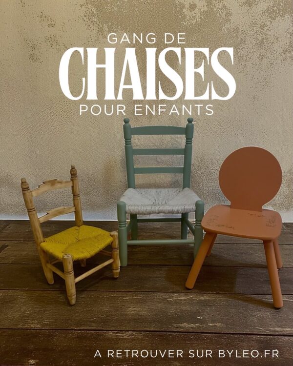 Chaise enfant terracotta – Image 2