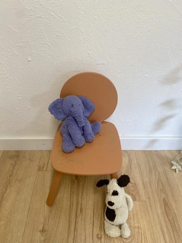 Chaise enfant terracotta