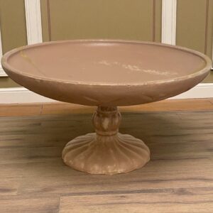 Coupe décorative sur pied rose poudré