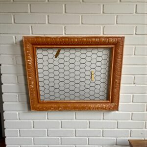 Cadre ancien relooké terracotta – Porte-photos mural vintage