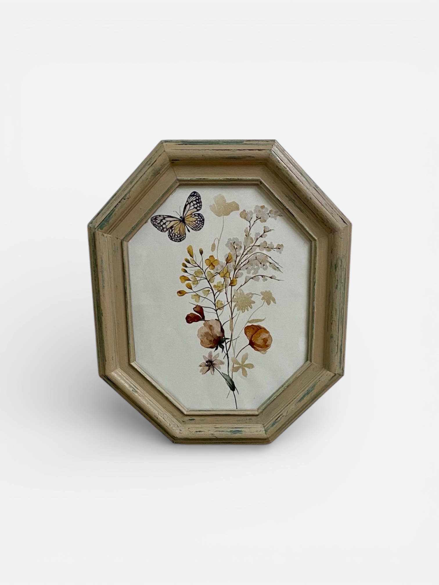 Cadre mural ancien relooké – Décoration murale artisanale Toulouse – Image 2