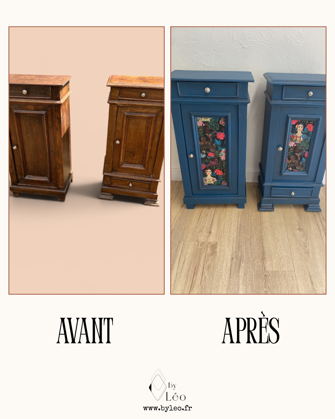 Tissu - exemple de relooking meuble