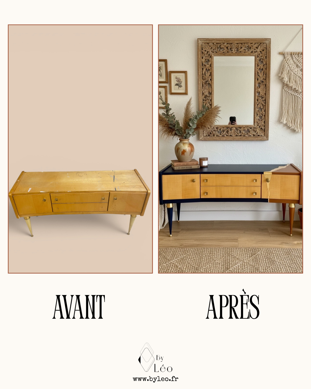Relooking meuble avant après - exemple de relooking meuble