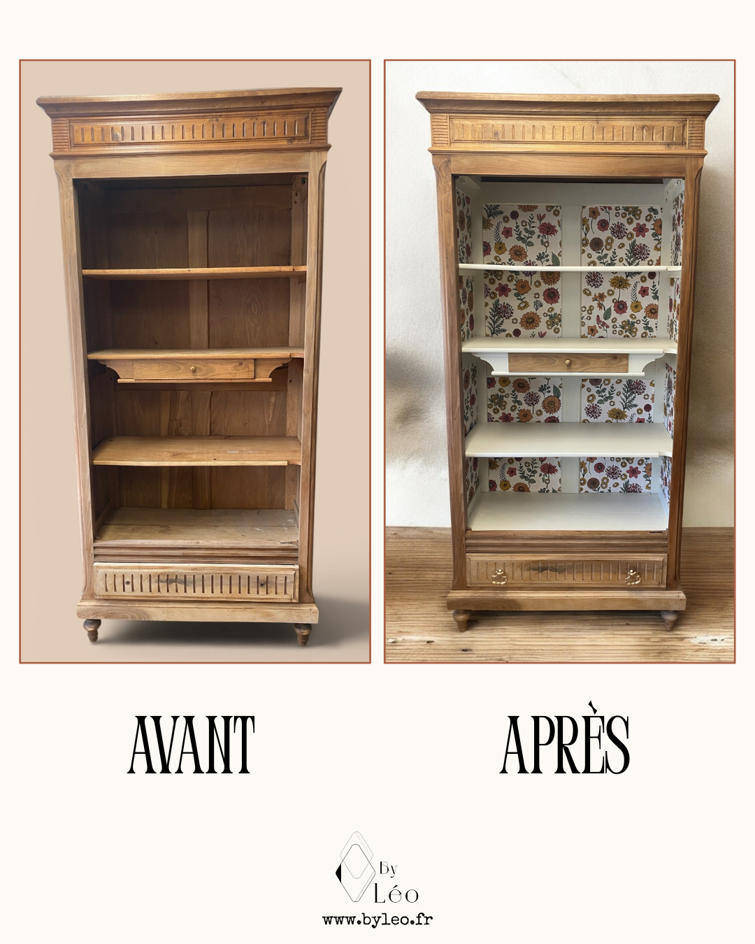Bois brut - exemple de relooking meuble